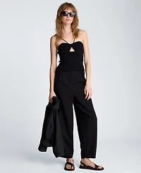 Kenneth Cole Women's Fly-Front Hollywood Waist Pleated Pants