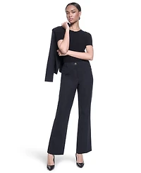 Karl Lagerfeld Paris Women's Mid-Rise Woven Pants