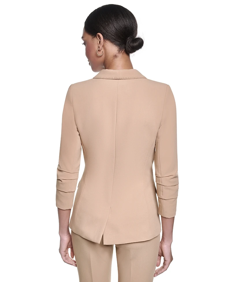 Karl Lagerfeld Paris Women's Long-Sleeve Shoulder Padded Jacket
