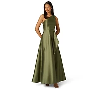 Adrianna Papell Women's Embellished One-Shoulder Sleeveless Ballgown