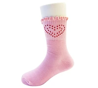 Rainbow Sugar Girls' 4-8.5 Mid Crew Socks, 8-Pack