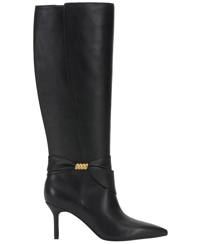 Vince Camuto Women's Meezo Wide Calf Stiletto Dress Boots