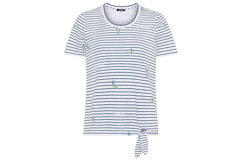 Olsen Women's Stripe and Spritz T-Shirt