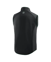 Fanatics Men's Black Minnesota Wild Authentic Pro Rink Full-Zip Vest