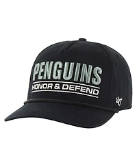 '47 Brand Men's Black Pittsburgh Penguins Oht Military Appreciation Homeland Honor and Defend Hitch Adjustable Hat