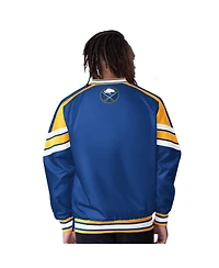 Starter Men's Royal Buffalo Sabres Reliever V-Neck Pullover Jacket