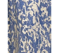 Betsy & Adam Plus V-Neck Foil Printed Gown