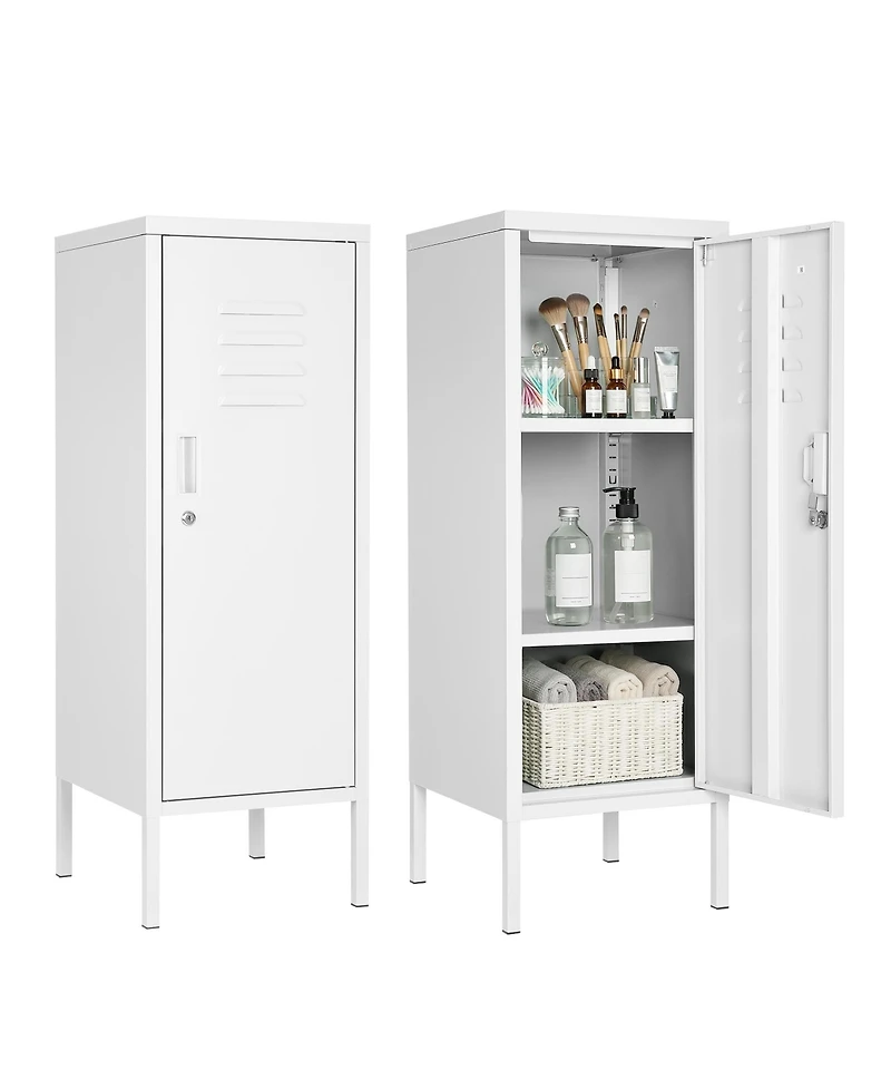 gaomon Lockable Metal Locker Cabinet, Metal Storage Cabinet with Lock, Adjustable Shelf and Ventilation, Steel Locker for Gym, School, Office, Home