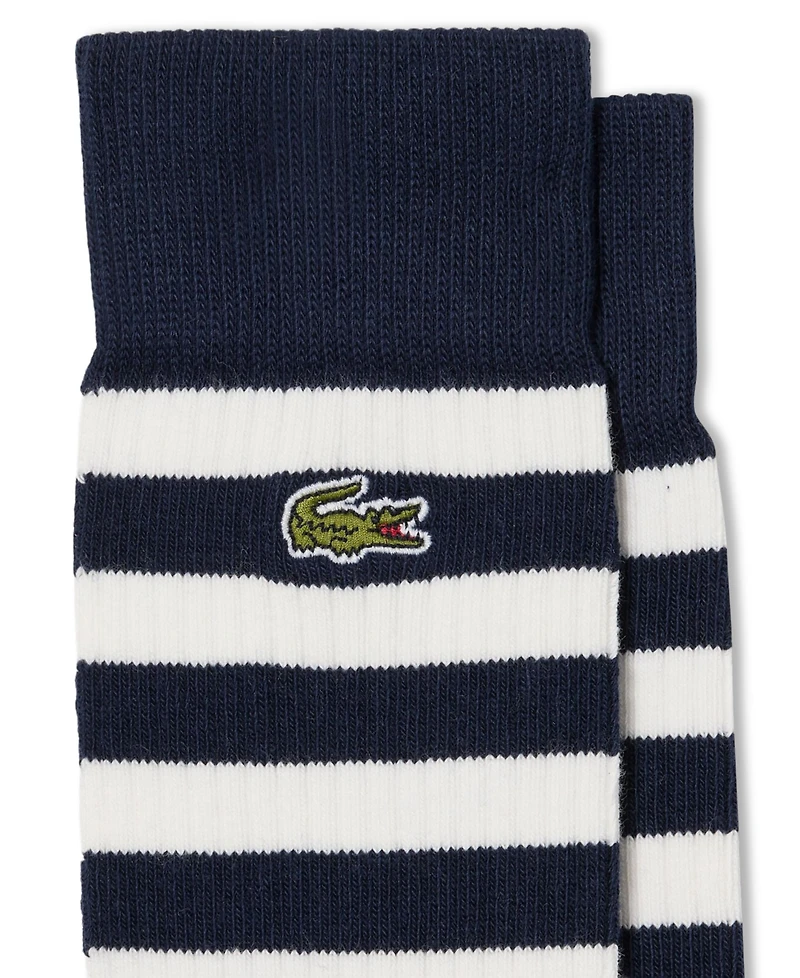 Lacoste Men's Fancy Crew Socks, 2-Pack