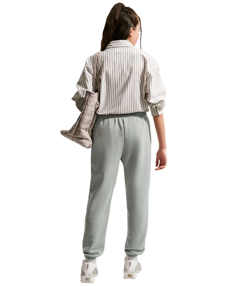 Nike Girls' 7-16 Sportswear Studio Fleece Drawcord Pants