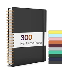 Gnuadz Spiral Journal Notebook Lined Hardcover