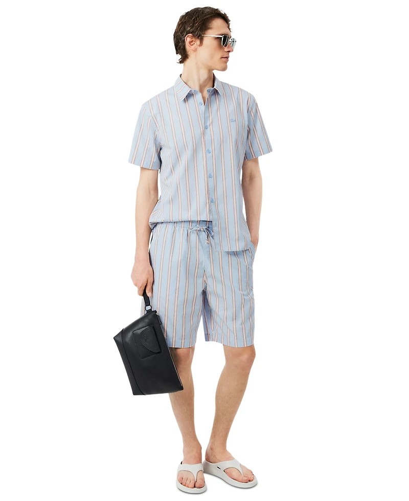 Lacoste Men's Short-Sleeve Striped Shirt