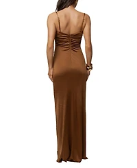 Jluxlabel Women's Auric Deep Plunge Maxi Dress