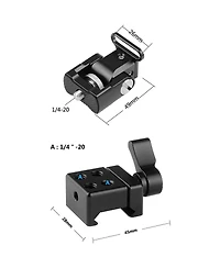 Camvate Tilting Monitor Support Bracket with Quick Release Nato Clamp