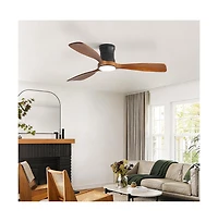 Sofucor 48-inch Modern 3-Blade Ceiling Fan with Light and Remote Control