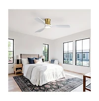 Sofucor 48-inch Modern 3-Blade Ceiling Fan with Light and Remote Control