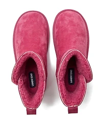 Lands' End Kids Lined Suede Indoor Outdoor Boots