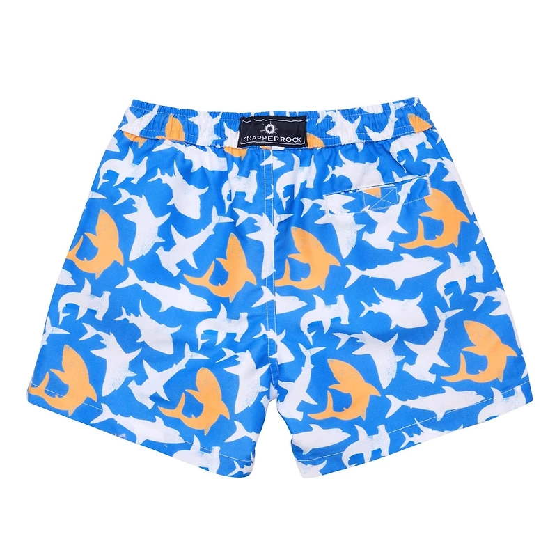 Snapper Rock Little Boys Shark Squad Swim Short