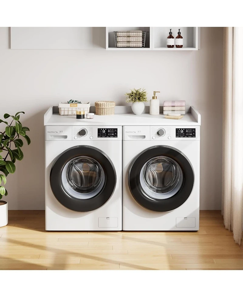 gaomon Washer Dryer Countertop, Laundry Topper with Edge and Non-Slip Pad