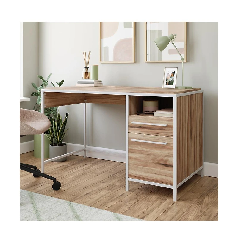 Sauder Nova Loft Desk, Kiln Acacia finish