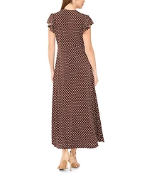 Msk Women's Dot Maxi Dress