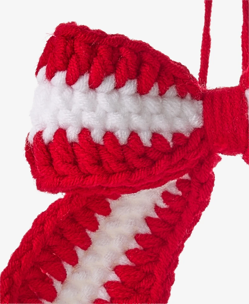 Holiday Lane Merry Magic Nit Crochet Bow Ornament, Macy's Exclusive