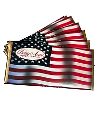 Betsy Ann Chocolates Fourth of July American Flag Chocolate Bar, 6 Pack