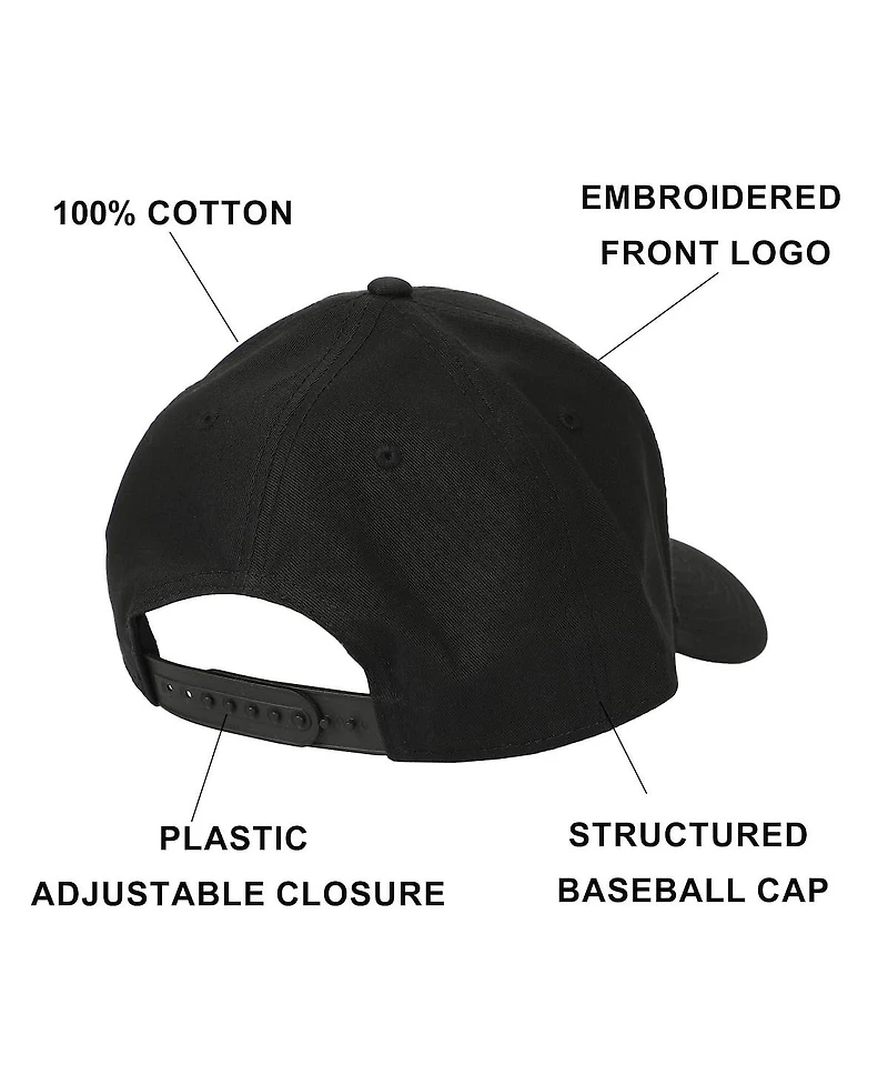 Dungeons & Dragons Men's Embroidered Logo Black Traditional Adjustable Hat