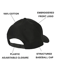 Dungeons & Dragons Men's Embroidered Logo Black Traditional Adjustable Hat