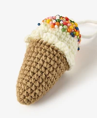 Holiday Lane Nutcracker Sweets Crochet Ice Cream Cone Ornament, Macy's Exclusive