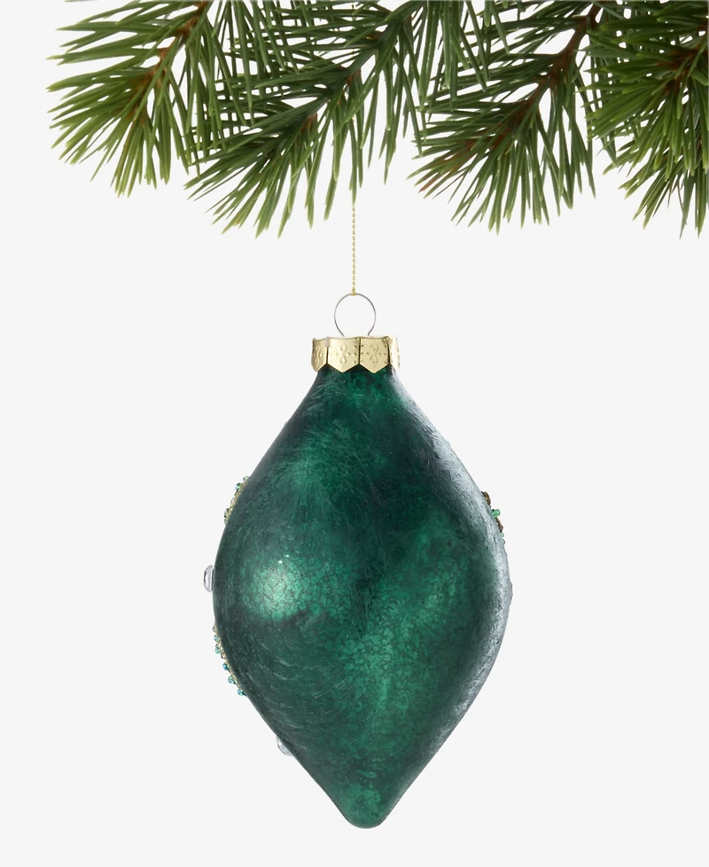 Holiday Lane Peacock Beaded Drop Ornament, Macy's Exclusive