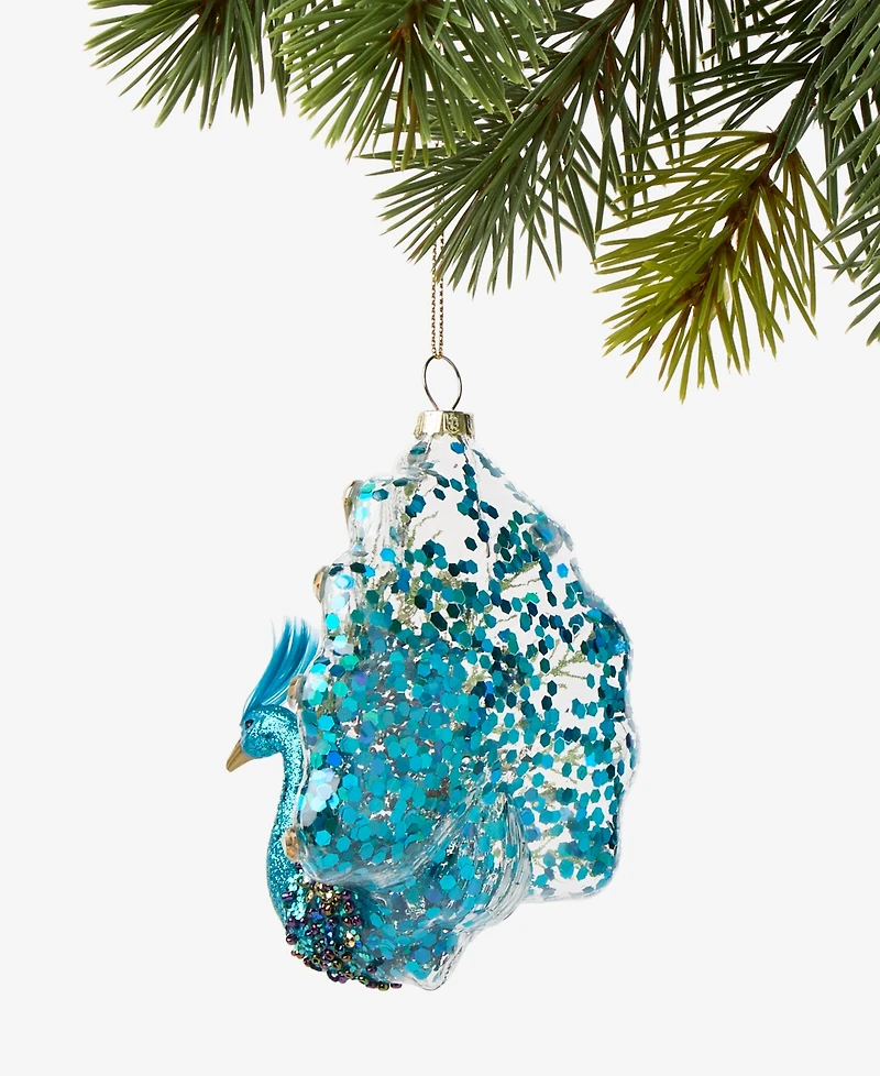 Holiday Lane Peacock Ornament, Macy's Exclusive
