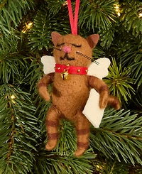 Holiday Lane Pets Angel Reading Cat Ornament, Macy's Exclusive