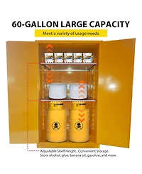 Gaomon 60 Gallon Manual Close Flammable Storage Cabinet