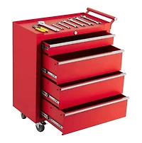 Gaomon 4-Drawer Portable Tool Storage Cart, Rolling Tool Chest Cabinet, Lockable Toolbox Organizer