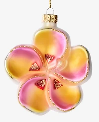 Holiday Lane Hawaii Pink & Gold Flower Ornament, Exclusively at Macy's