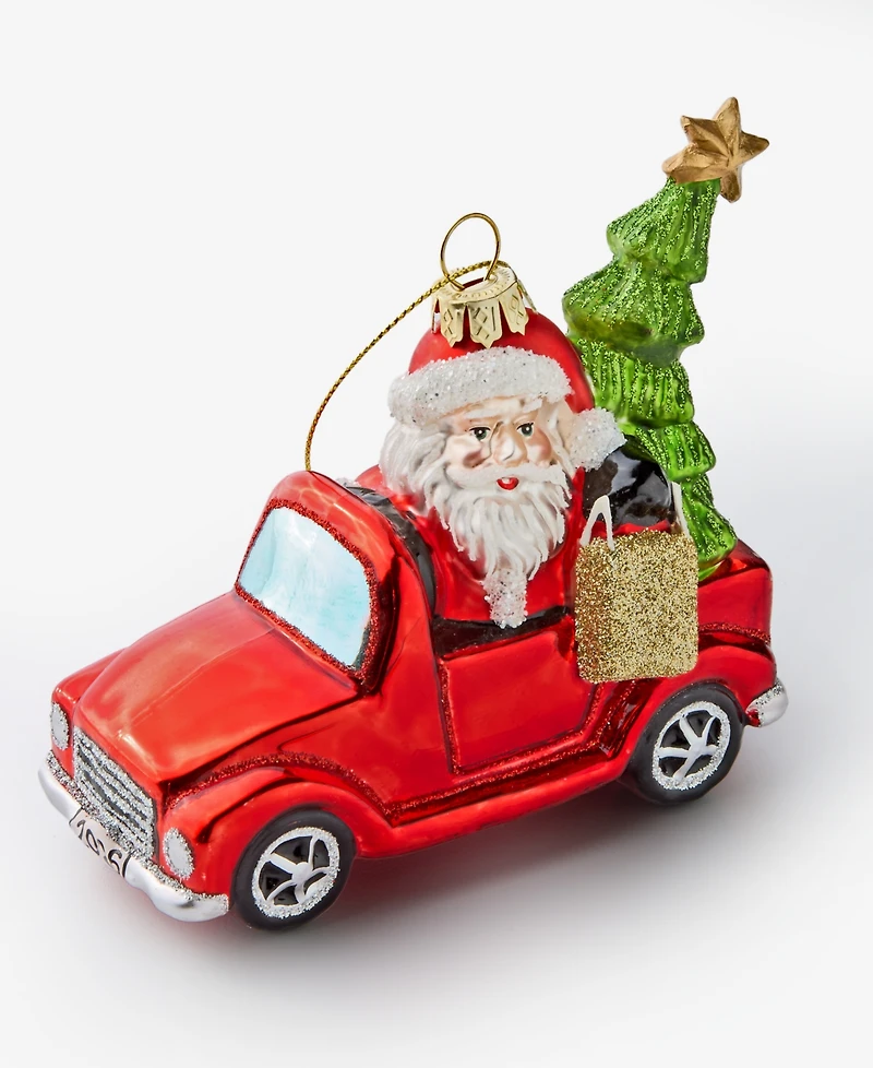 Holiday Lane Texas Santa In Truck Ornament, Macy's Exclusive