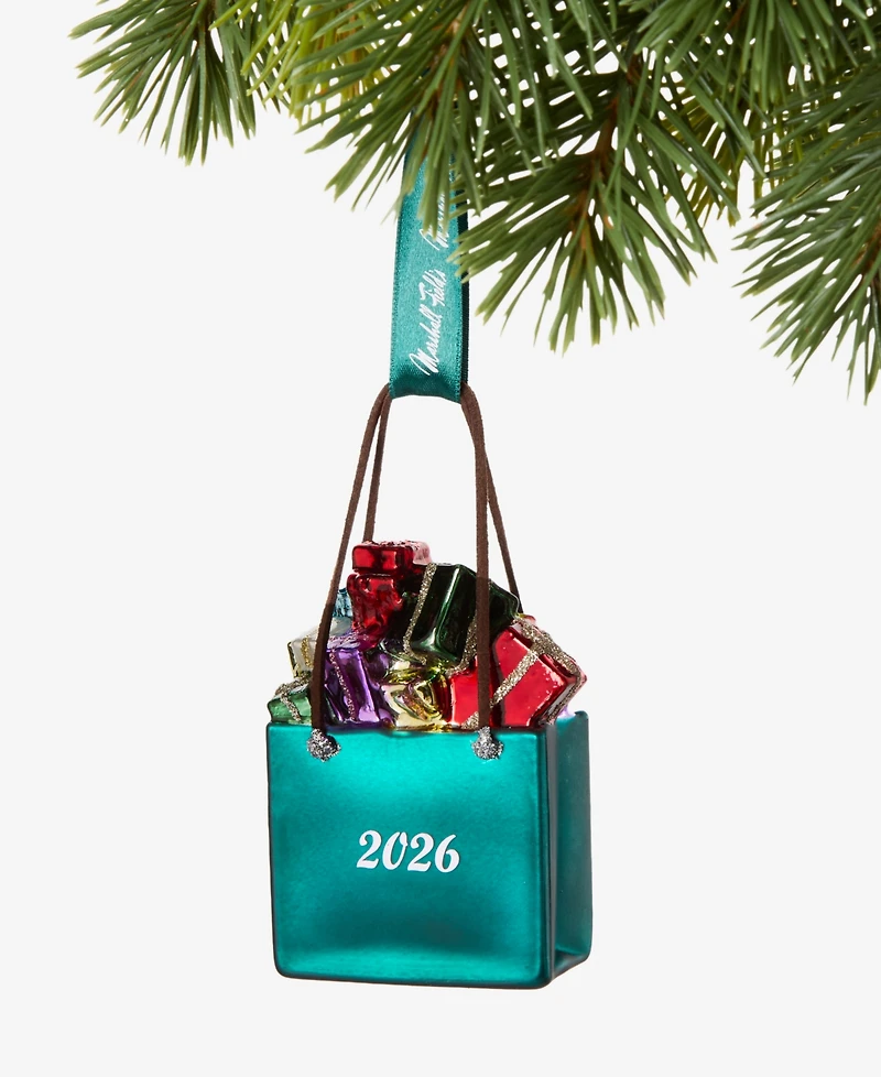 Holiday Lane Chicago Marshall Field's Shopping Bag Ornament, Macy's Exclusive