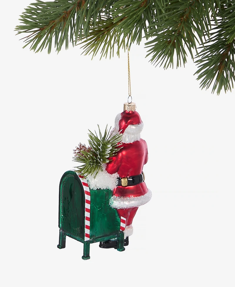 Holiday Lane Chicago Santa and Postbox Ornament, Macy's Exclusive