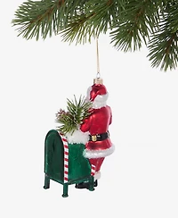 Holiday Lane Chicago Santa and Postbox Ornament, Macy's Exclusive