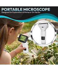Contixo MS2 WiFi Digital Microscope with Lcd Screen, 1000X Magnification, Rechargeable for Kids
