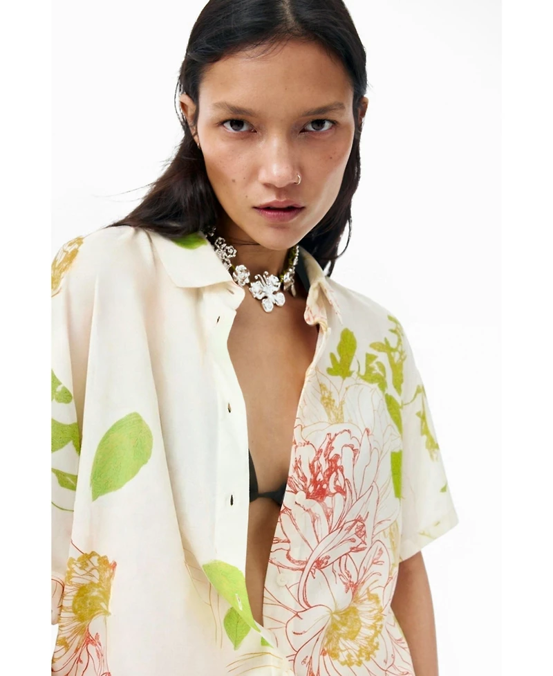 Desigual Women's Short-sleeved floral shirt