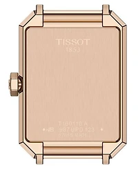 Tissot Women's Rectangular Silver Stainless Steel Watch 21.8mm