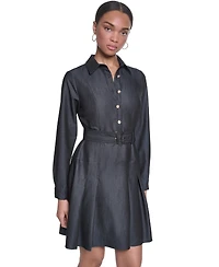 Karl Lagerfeld Paris Women's Denim Shirt Dress