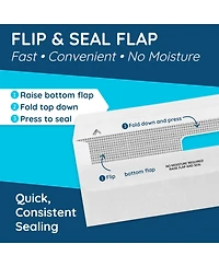 Gnuadz Flip And Seal Double Window Security Envelopes