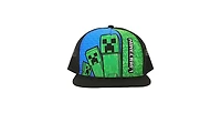 Minecraft Boys Creepers & Logo Youth Trucker Hat