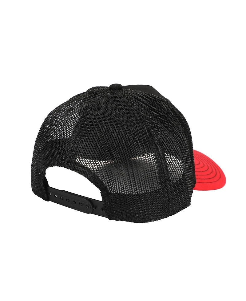 Cars Men's Mcqueen Woven Patch Canvas And Mesh B5 Trucker