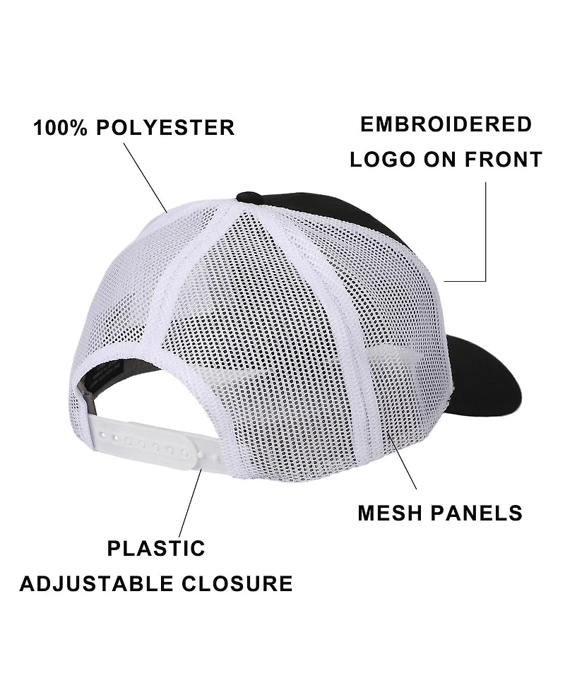 Batman Men's Embroidered Logo Black Trucker Hat