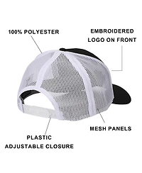 Batman Men's Embroidered Logo Black Trucker Hat