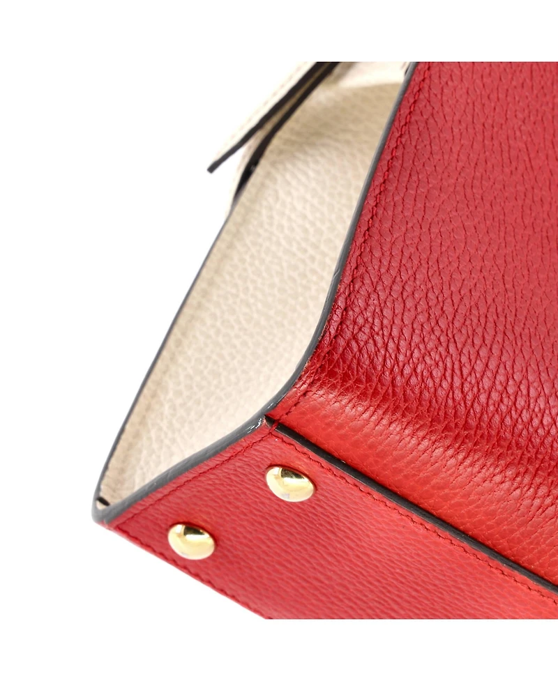 Pre-Owned Gucci Medium Soho Convertible Top Handle Satchel Leather